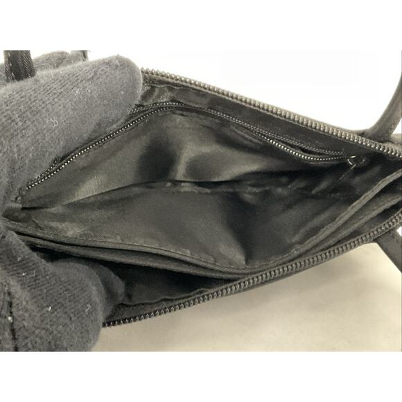 VTG VINTAGE ESPIRIT BLACK YELLOW FLOWER CLUTCH PURSE HANDBAG - Picture 4 of 10